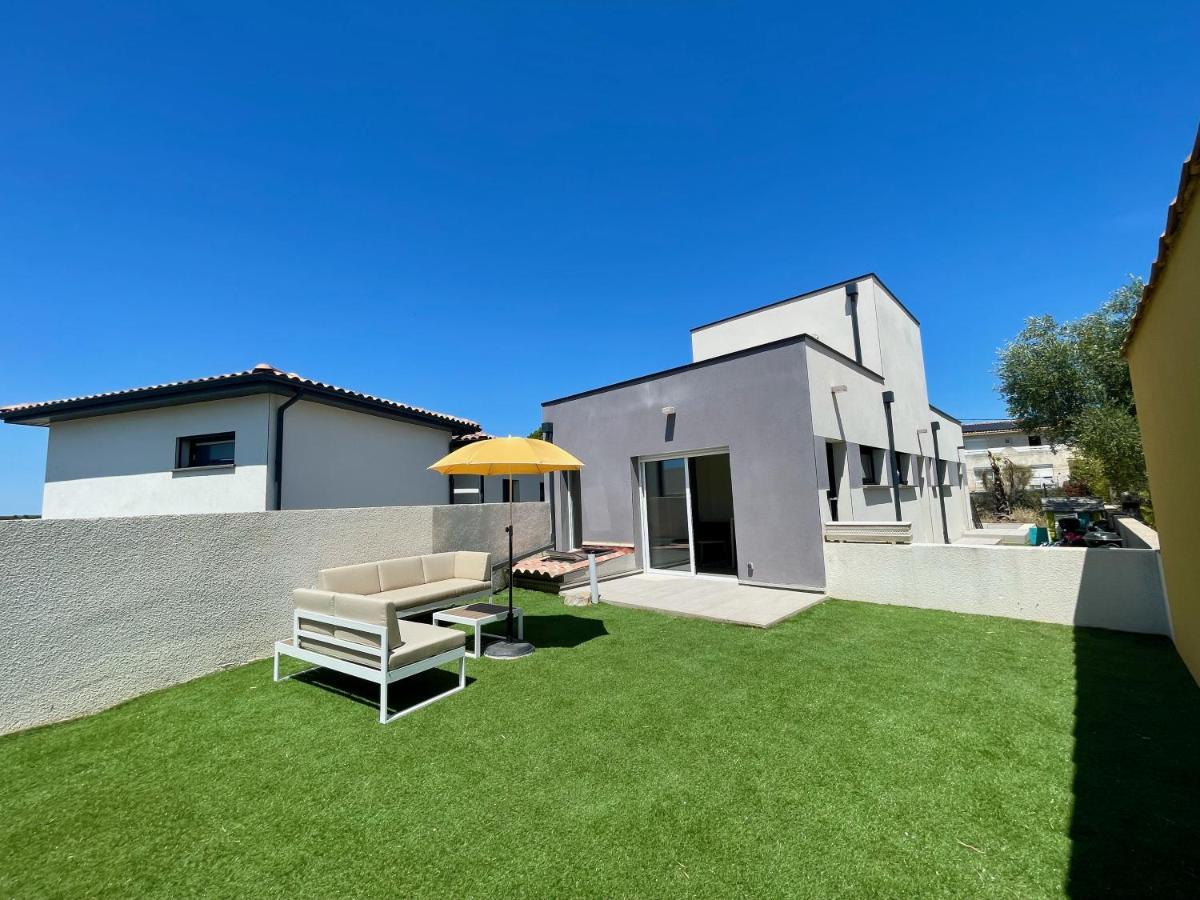 Appartement Souplex Jardin Proche Autoroute, Plages Et Attractions, Wifi - Tv, Calme Bessan エクステリア 写真
