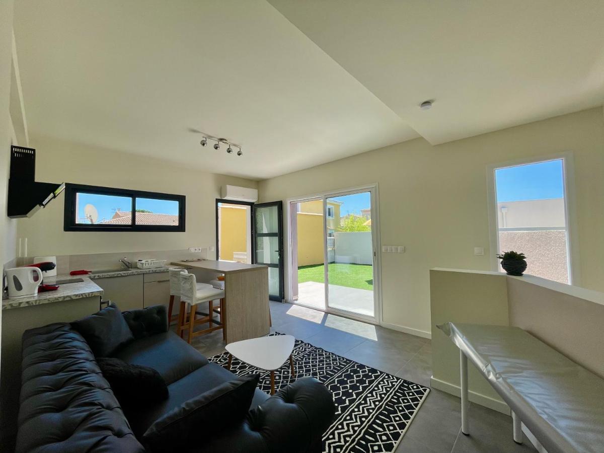 Appartement Souplex Jardin Proche Autoroute, Plages Et Attractions, Wifi - Tv, Calme Bessan エクステリア 写真