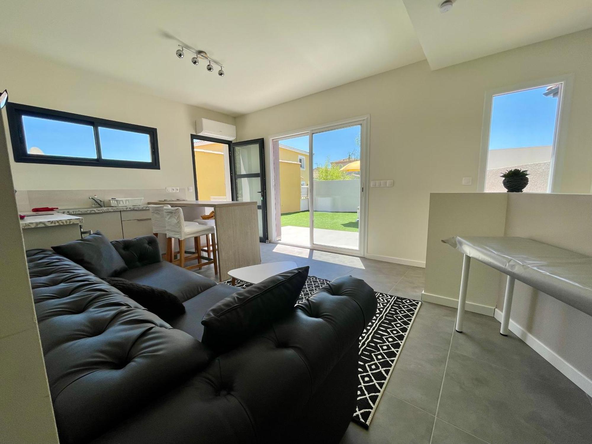 Appartement Souplex Jardin Proche Autoroute, Plages Et Attractions, Wifi - Tv, Calme Bessan エクステリア 写真
